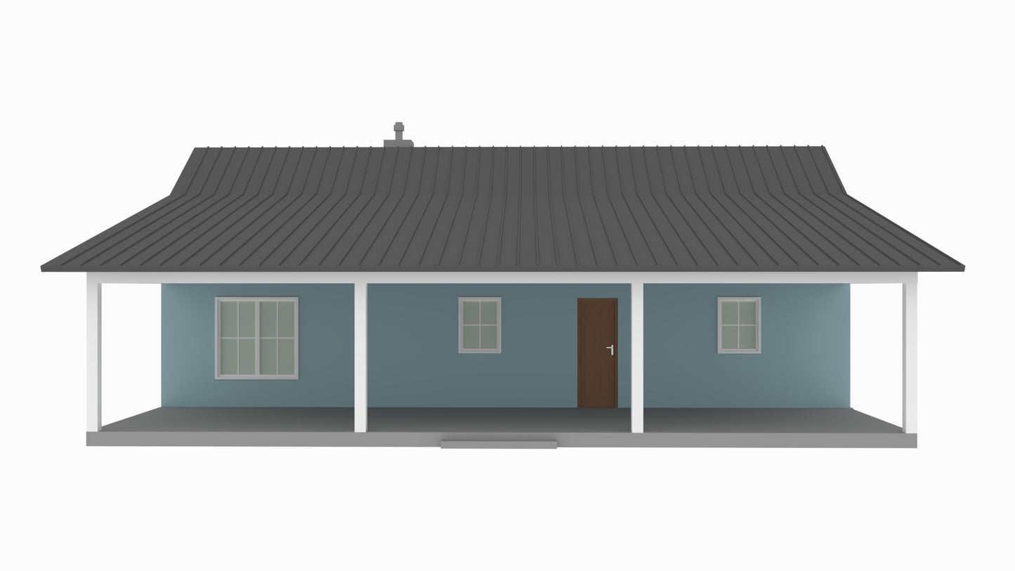 RP-10002-B Bridgett Barndominium House Plan