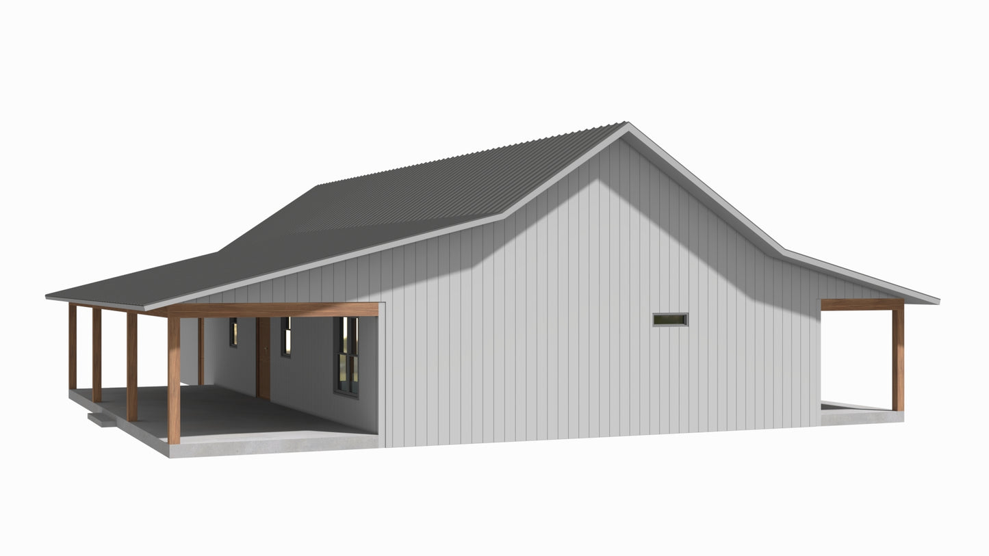 RP-10002-P Prestonwood Barndominium House Plans