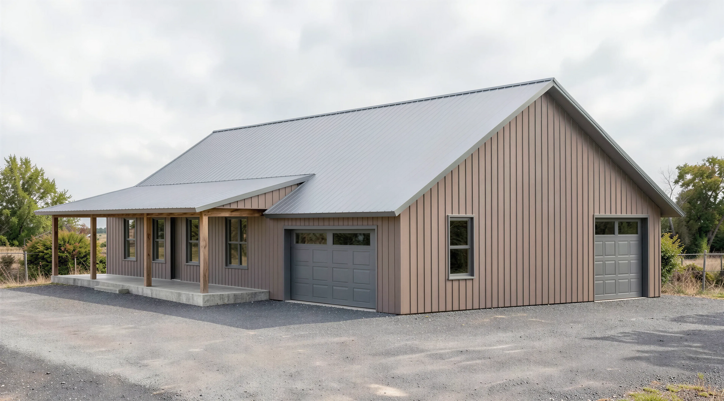RP-10002-P Prestonwood Barndominium House Plans