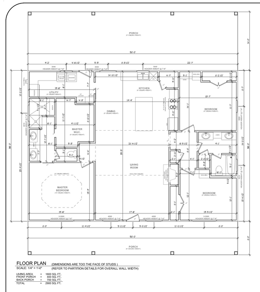 RP-10002 Radcliffe Barndominium House Plans