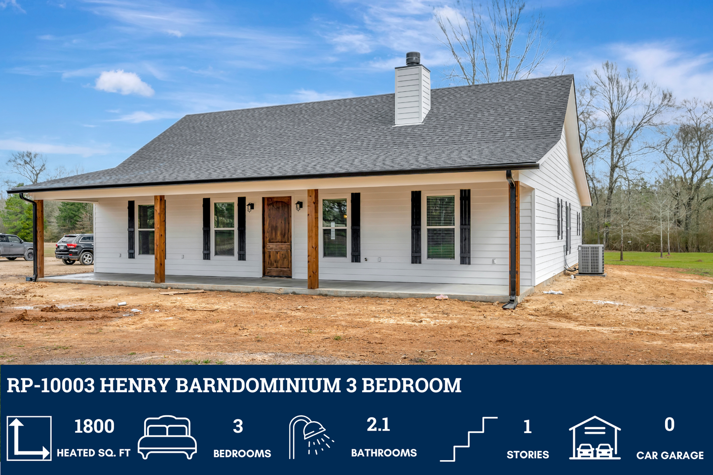 RP-10003 Henry Barndominium House Plan