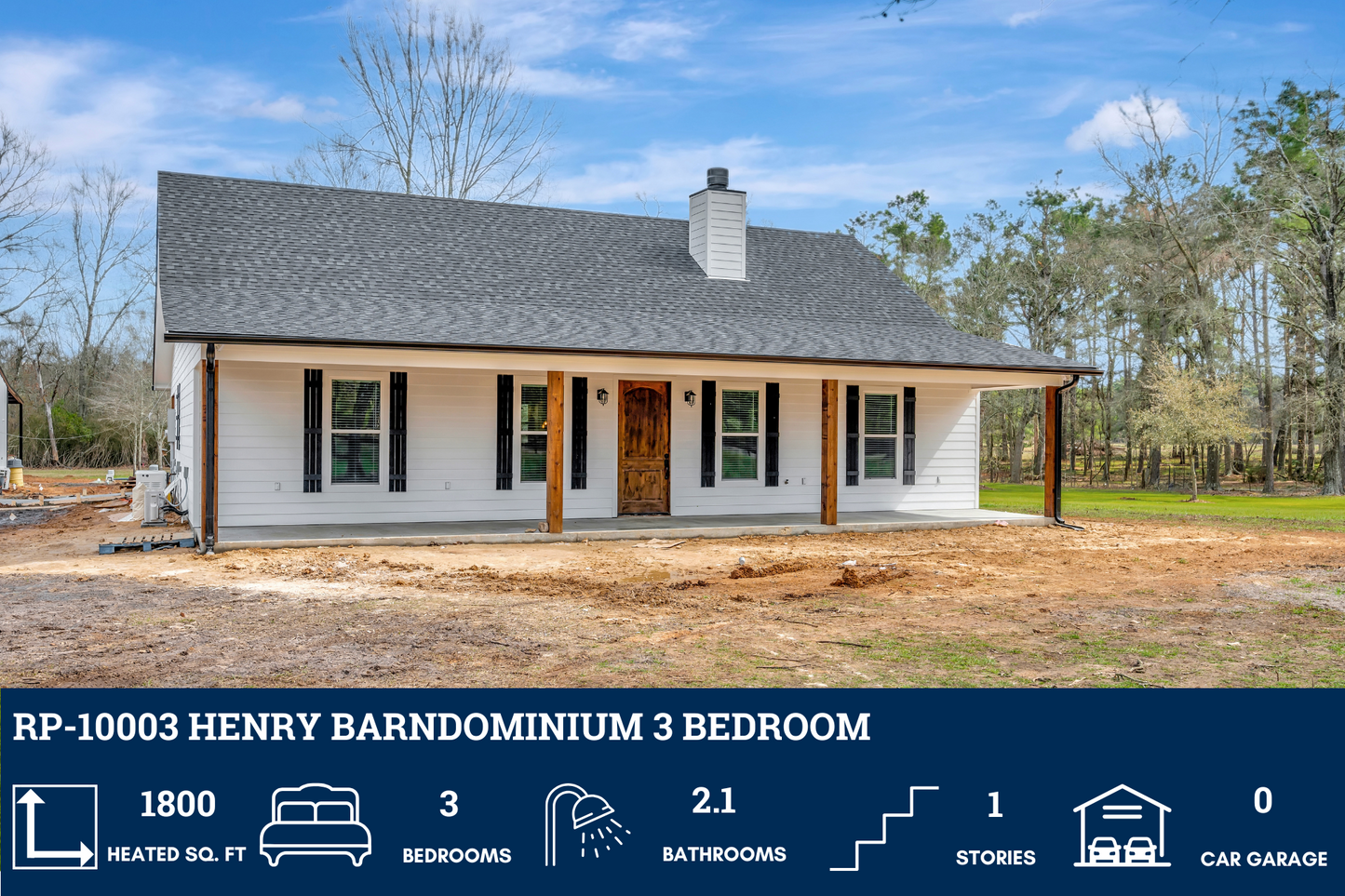 RP-10003 Henry Barndominium House Plan