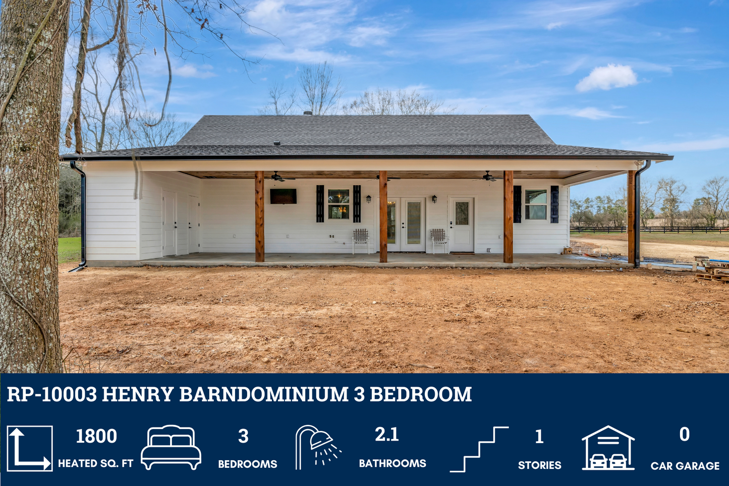 RP-10003 Henry Barndominium House Plan