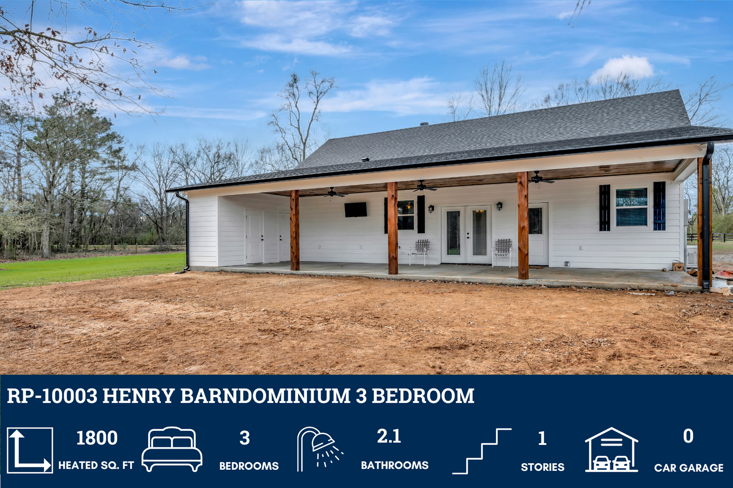RP-10003 Henry Barndominium House Plan