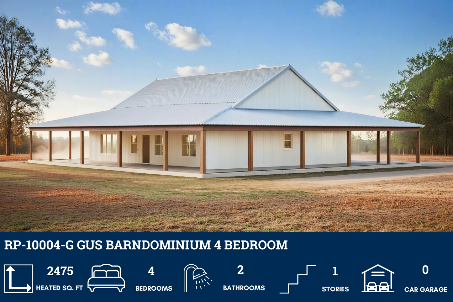 RP-10004-G Gus Barndominium House Plan