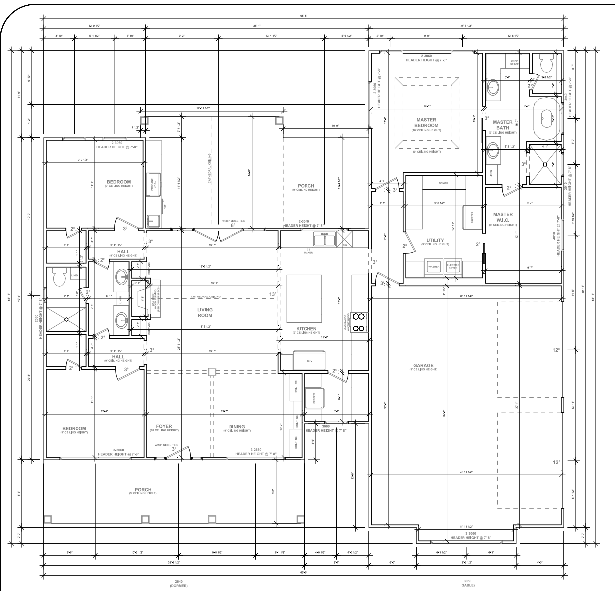 RP-10006 Allen Barndominium House Plan