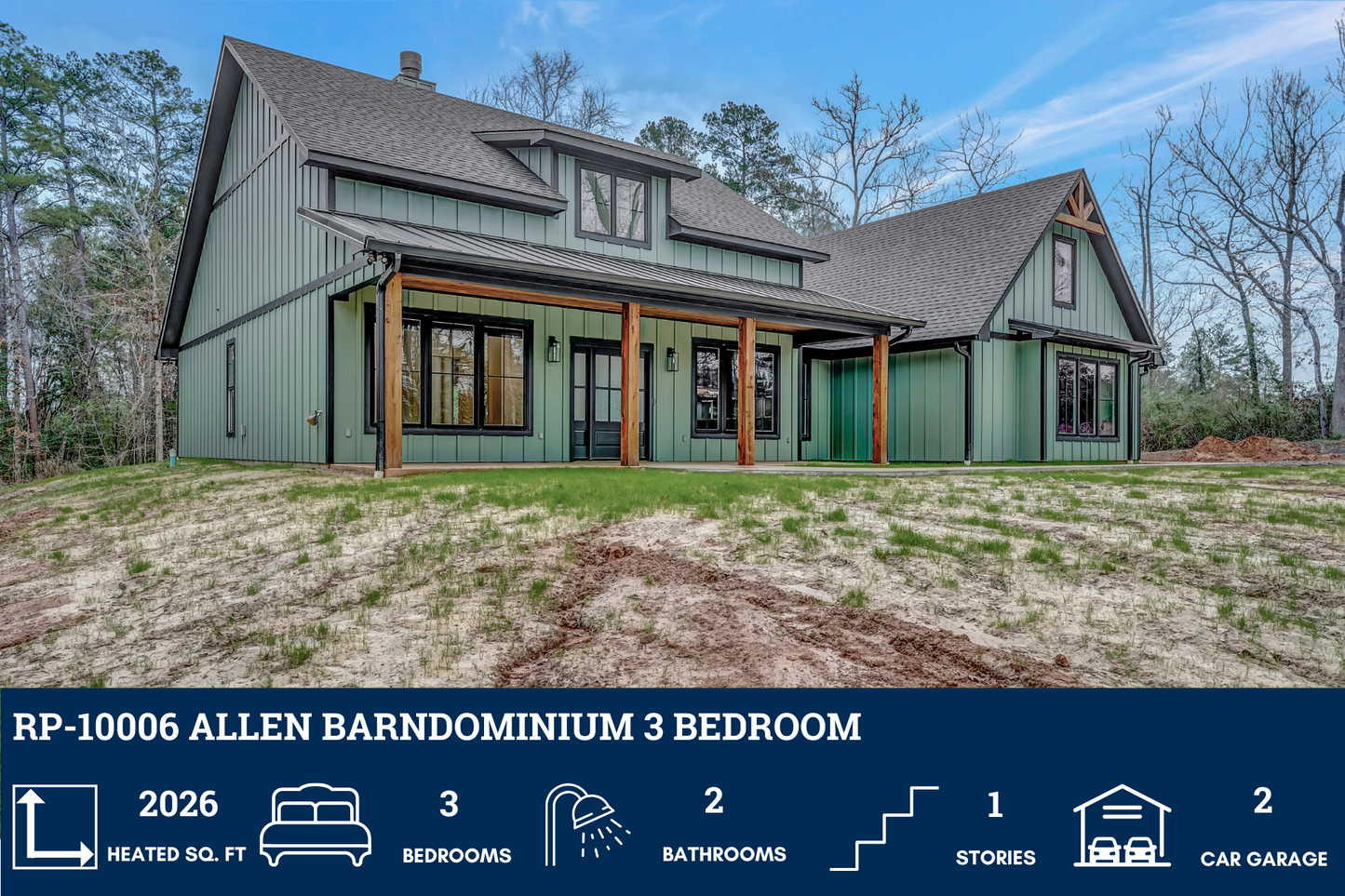 RP-10006 Allen Barndominium House Plan