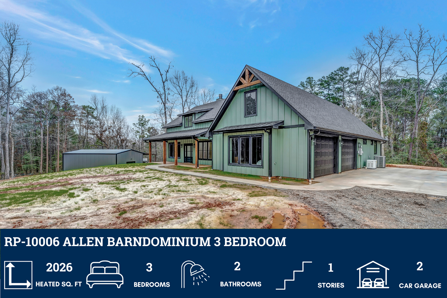 RP-10006 Allen Barndominium House Plan