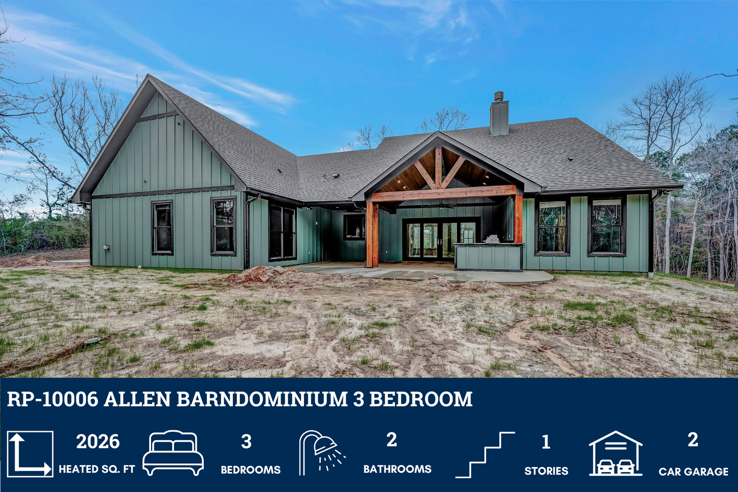 RP-10006 Allen Barndominium House Plan
