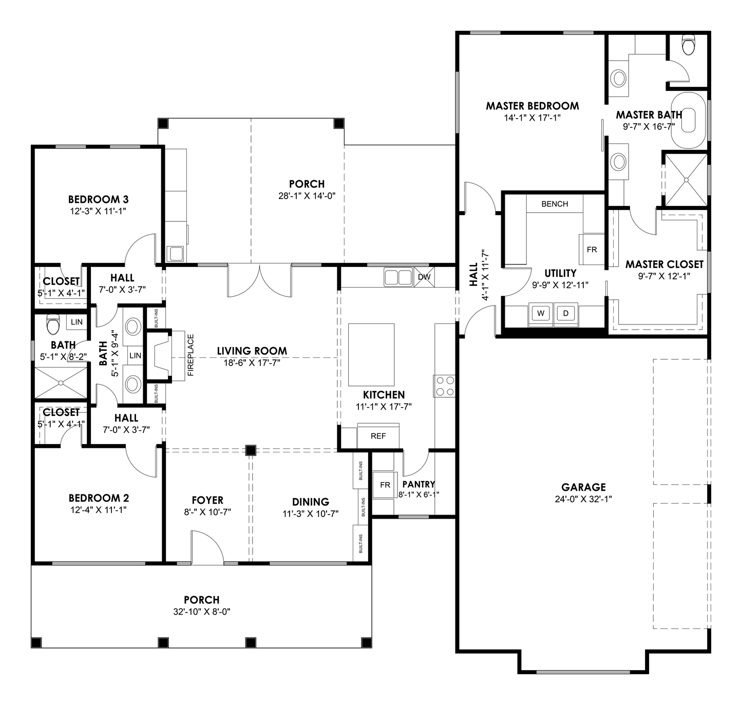 RP-10006 Allen Barndominium House Plan