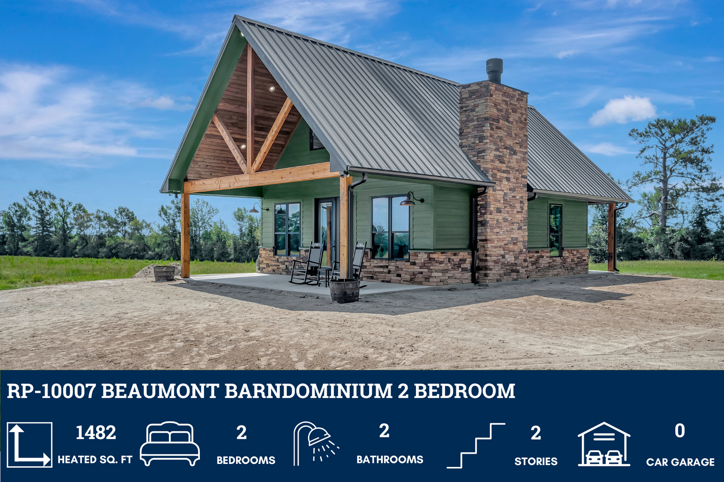 RP-10007 Beaumont Barndominium House Plan