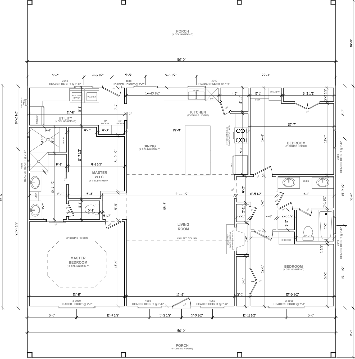 RP-10002 Radcliffe Barndominium House Plans