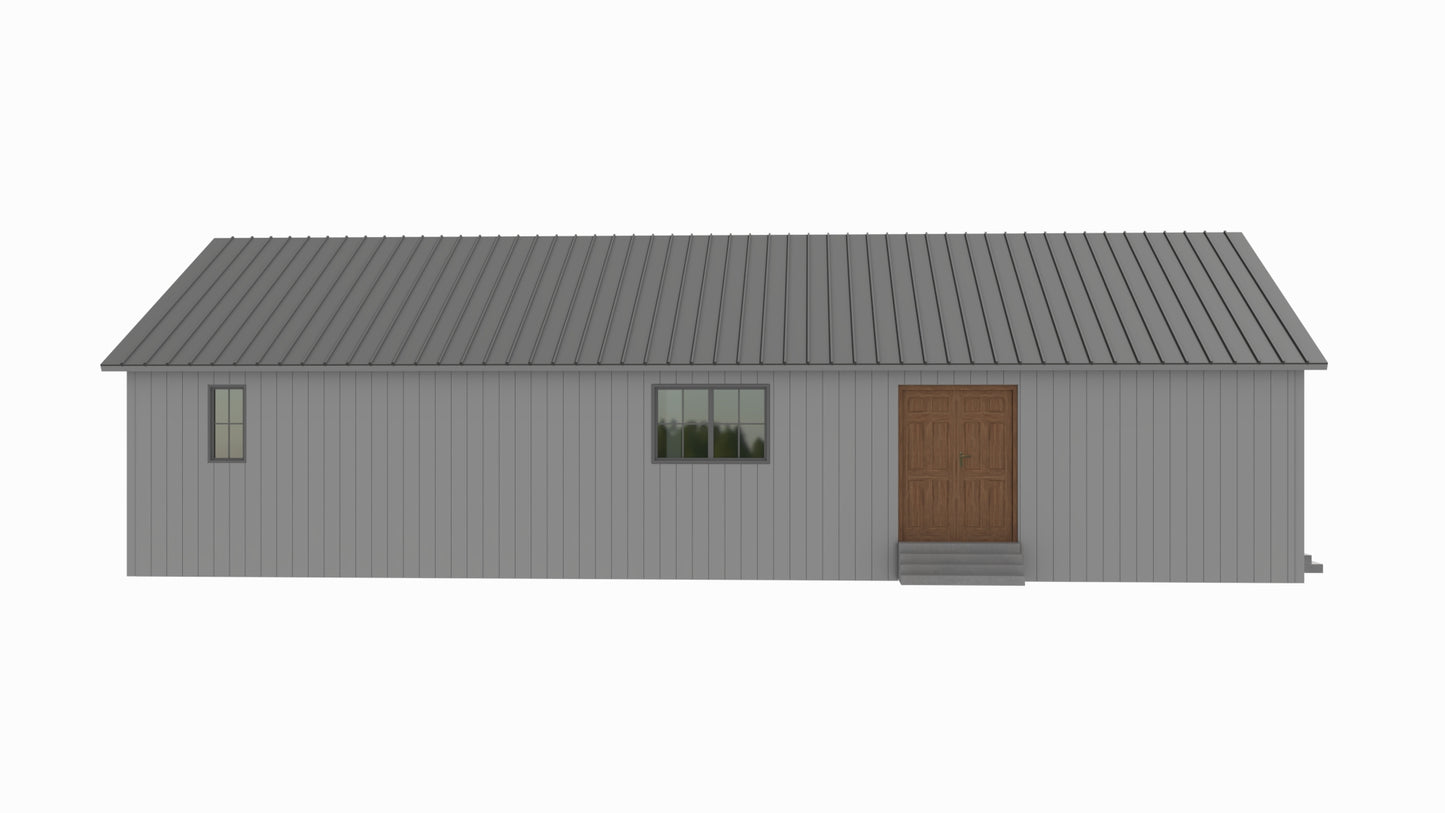 BCO-40112-R Rolan Barndominium House Plan