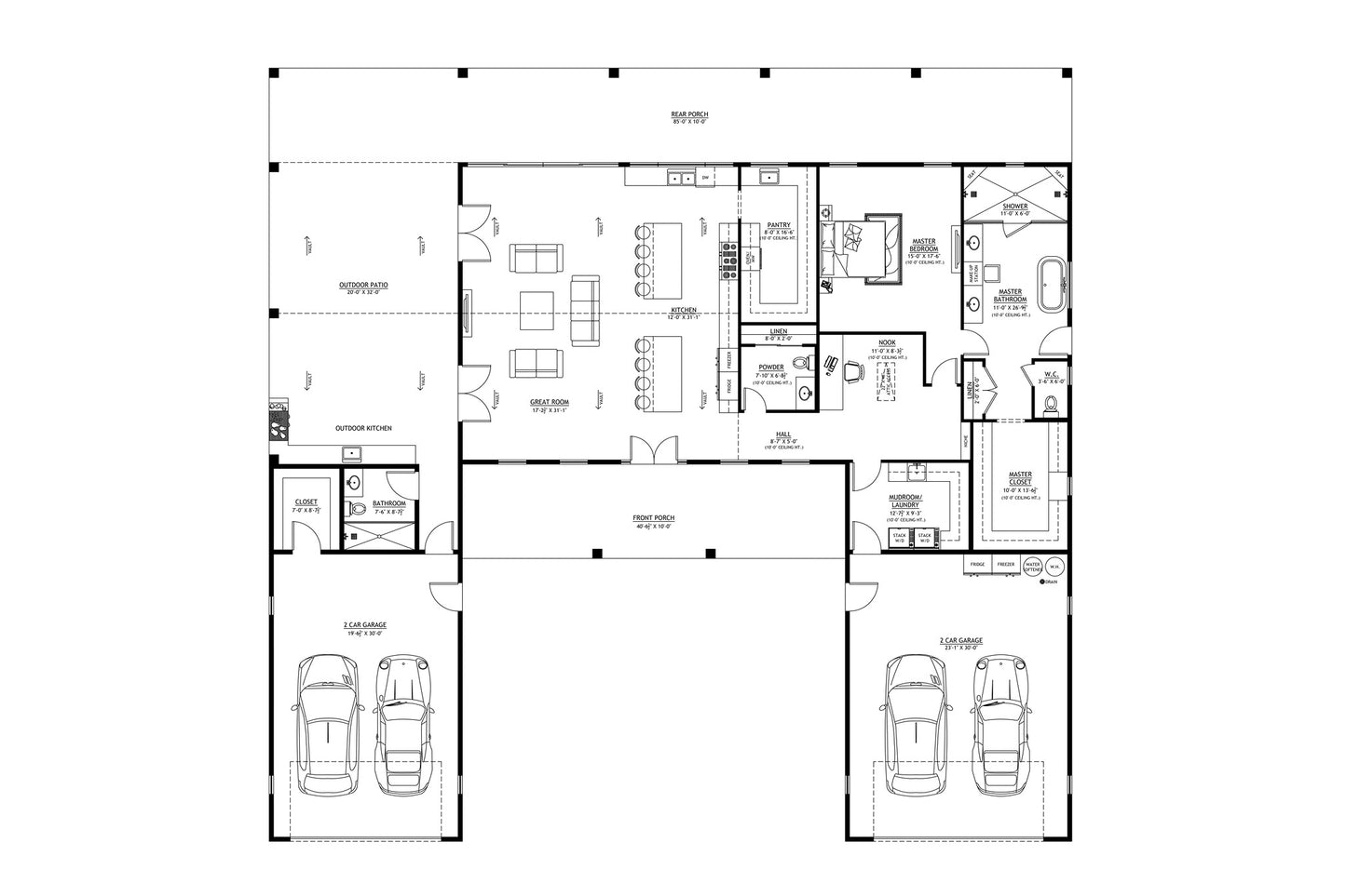 PL-71102 Renee Barndominium House Plan