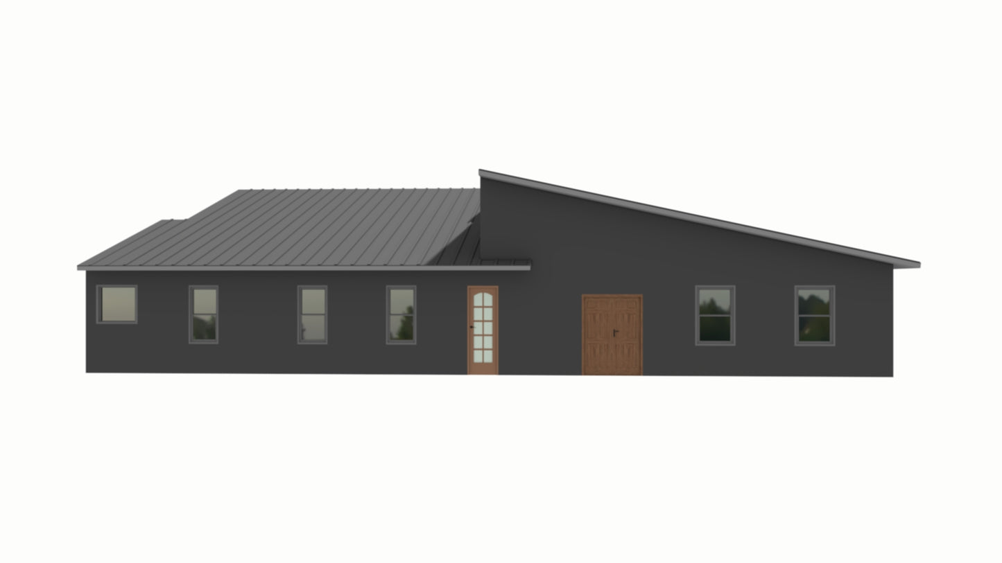 SS-30035 Venus Barndominium House Plan