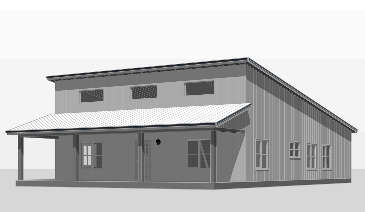 SS-30046 Bruce Barndominium House Plan