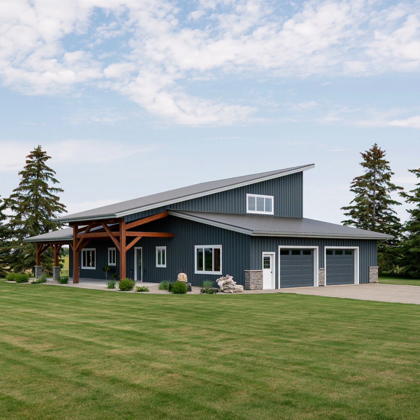 SS-30054 Barndominium House Plan