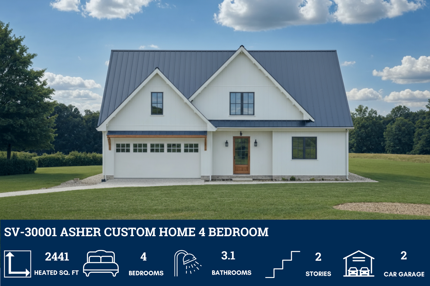 SV-30001 Asher Custom Home Plan