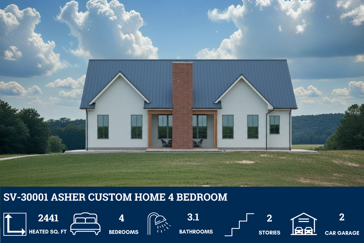SV-30001 Asher Custom Home Plan