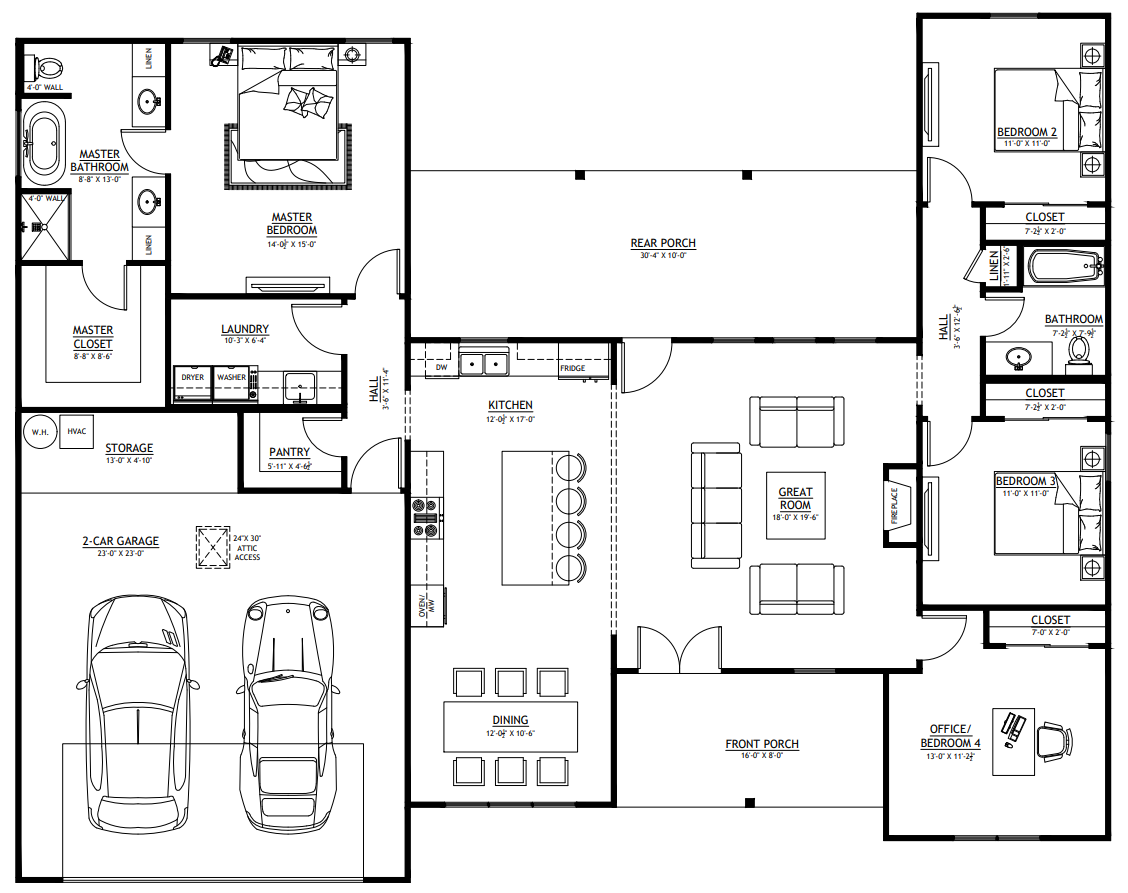 SV-30002 Belmont Custom Home Plan