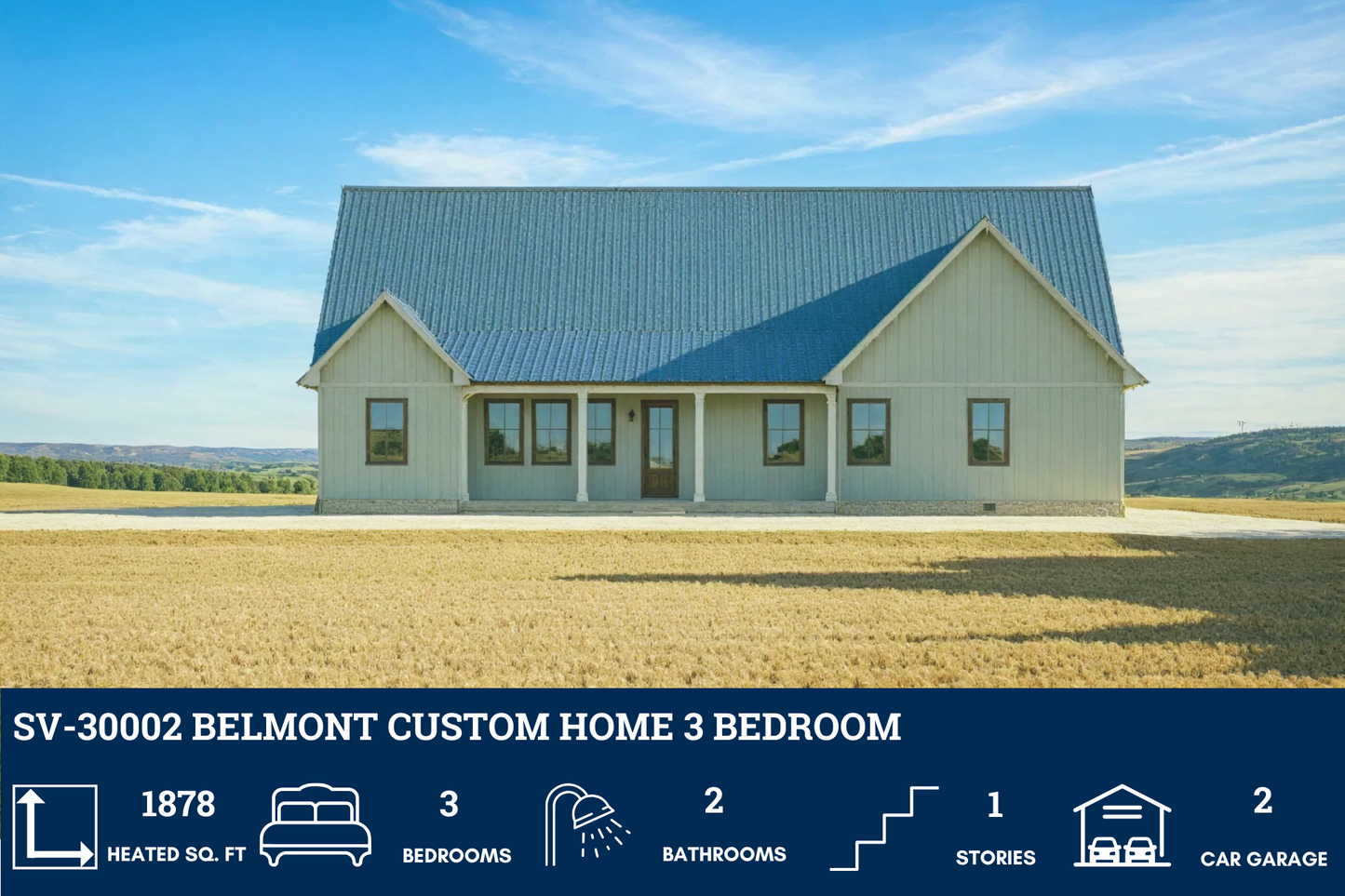 SV-30002 Belmont Custom Home Plan