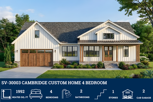 SV-30003 Cambridge Custom Home Plan