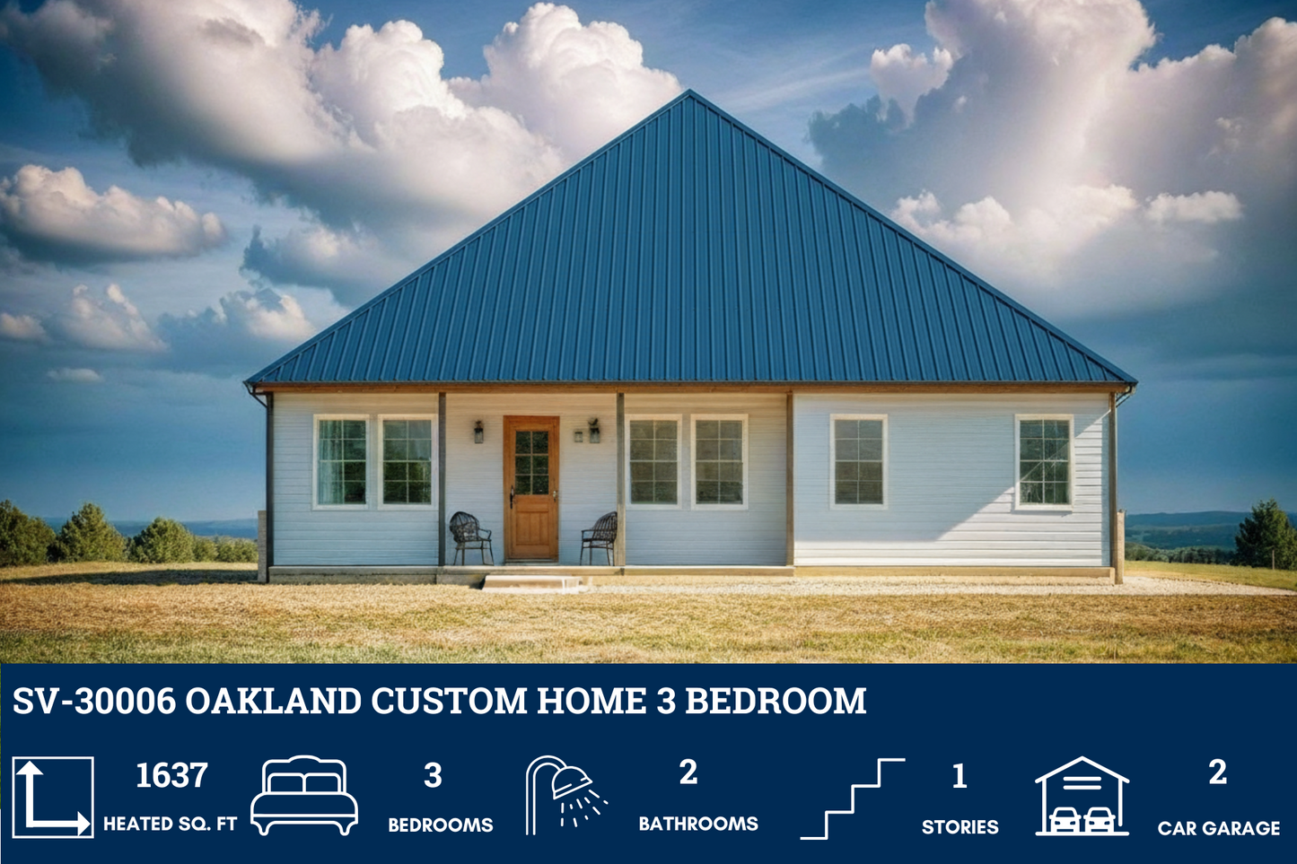 SV-30006 Oakland Custom Home Plan