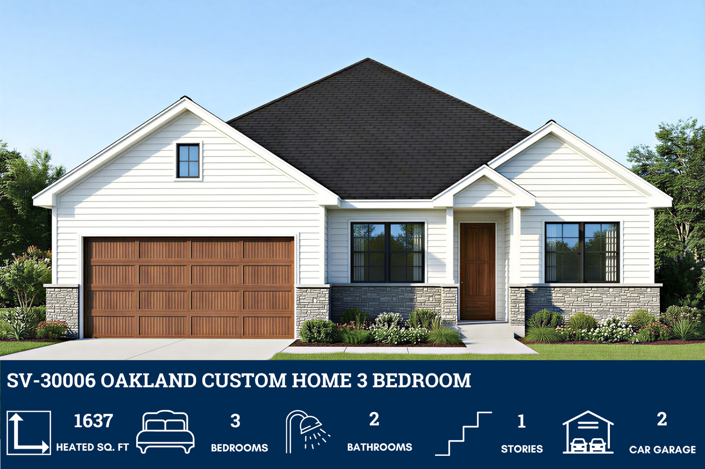 SV-30006 Oakland Custom Home Plan