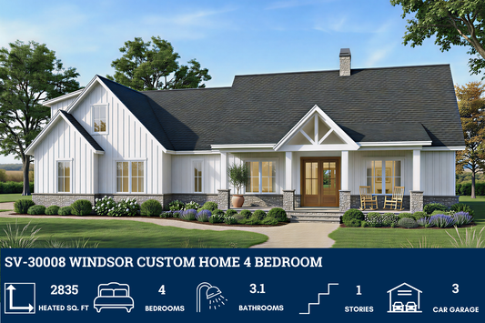 SV-30008 Windsor Custom Home Plan