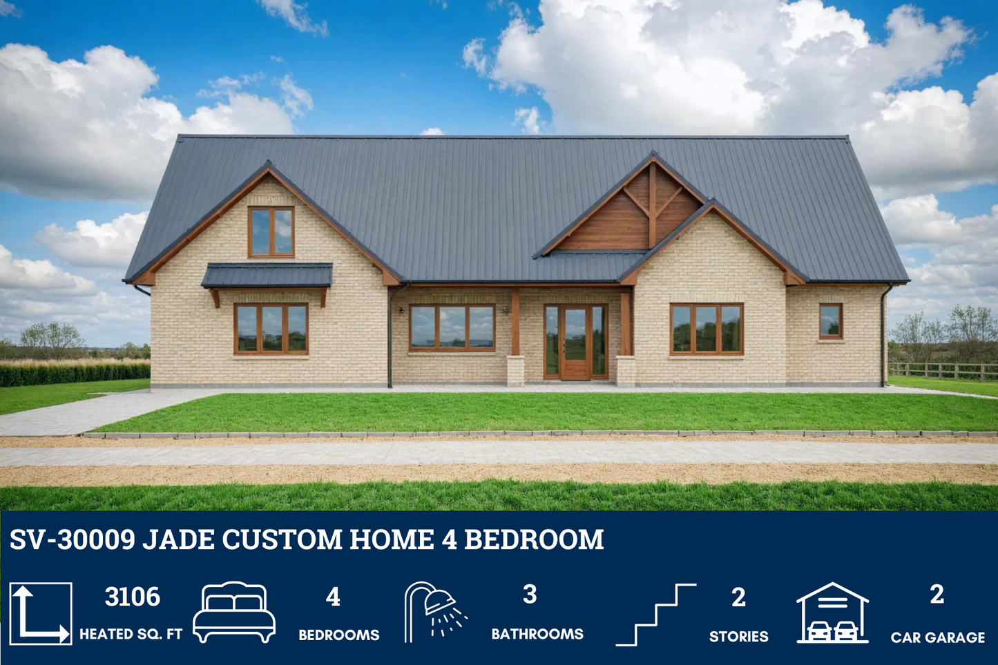 SV-30009 Jade Custom Home Plan