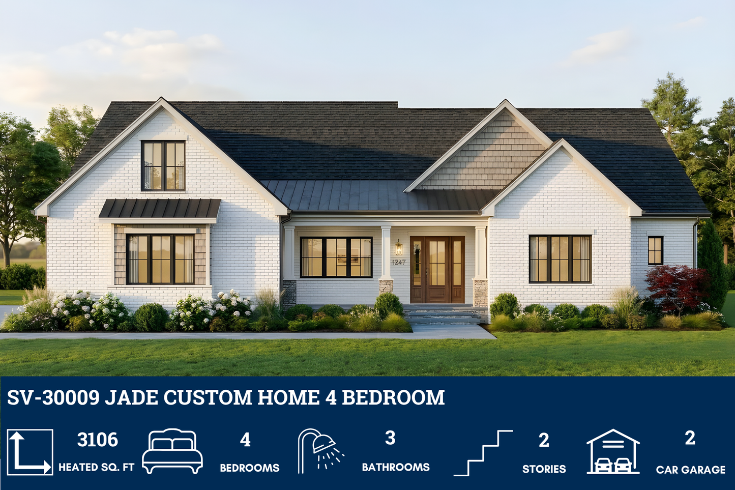 SV-30009 Jade Custom Home Plan