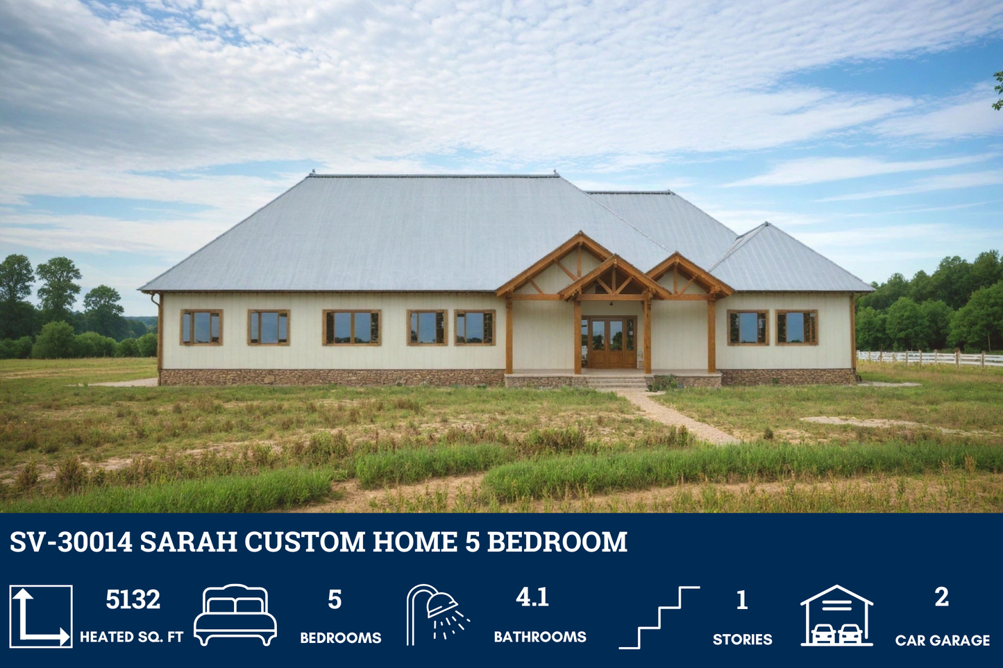 SV-30014 Sarah Custom Home Plan