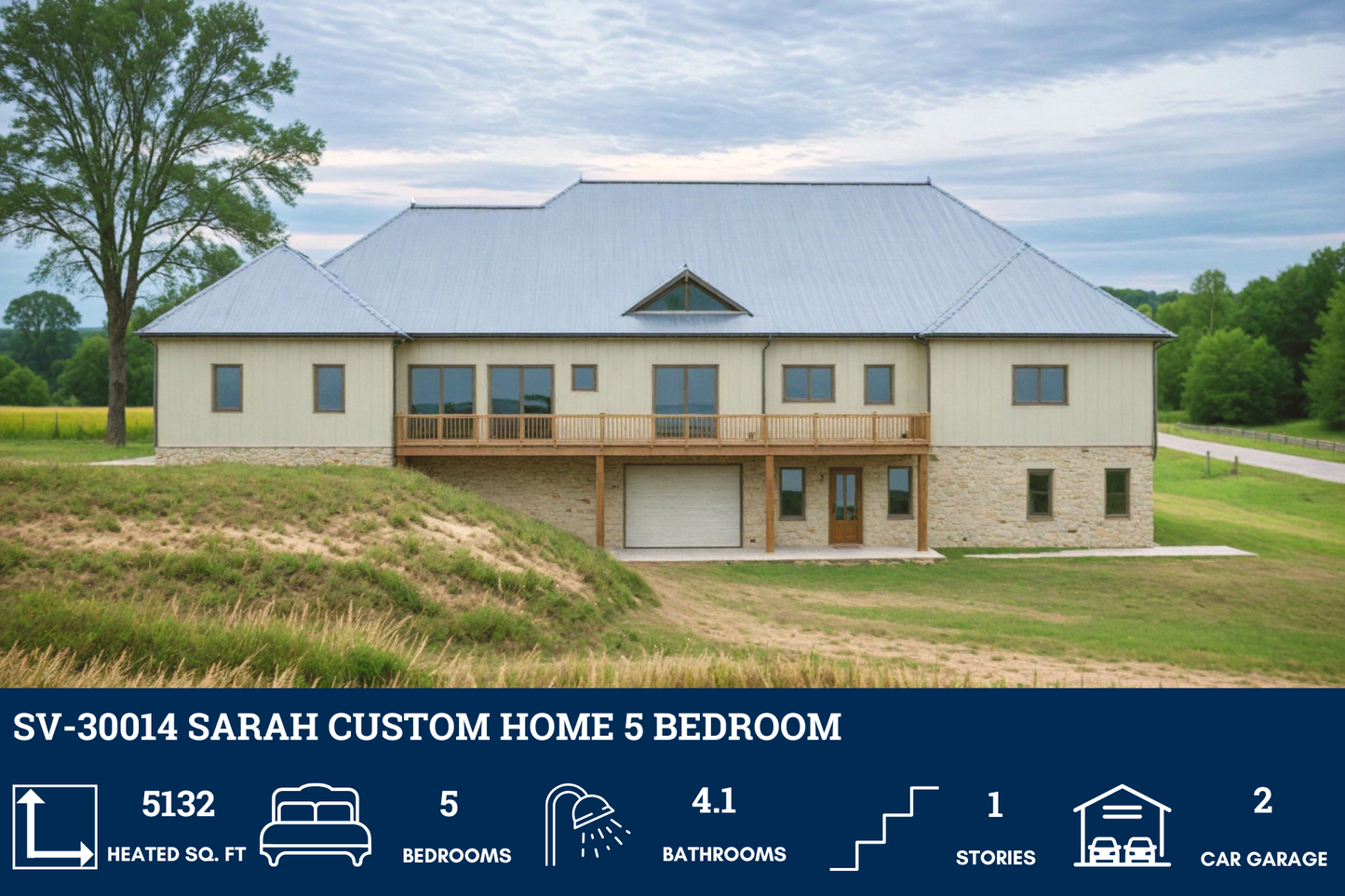 SV-30014 Sarah Custom Home Plan