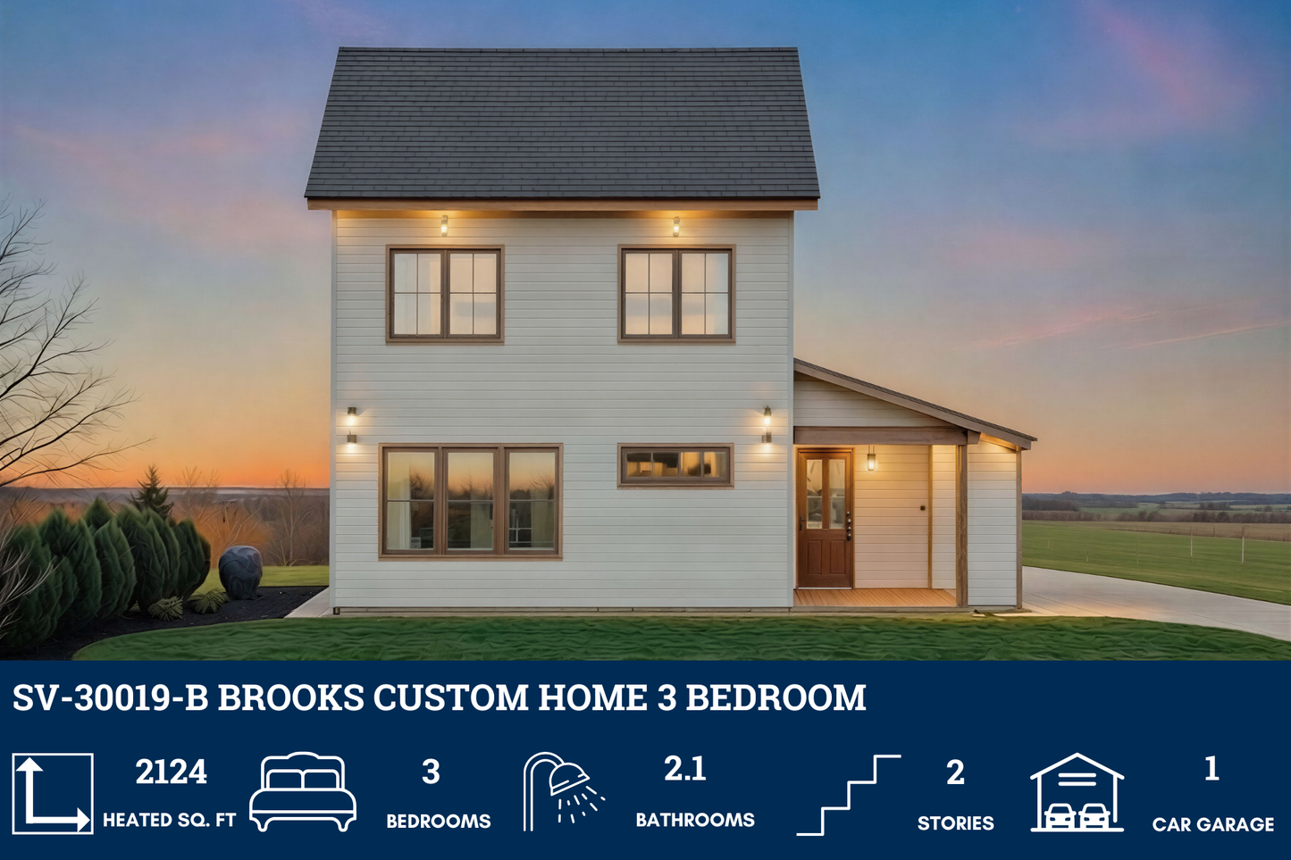 SV-30019-B Brooks Custom Home Plan