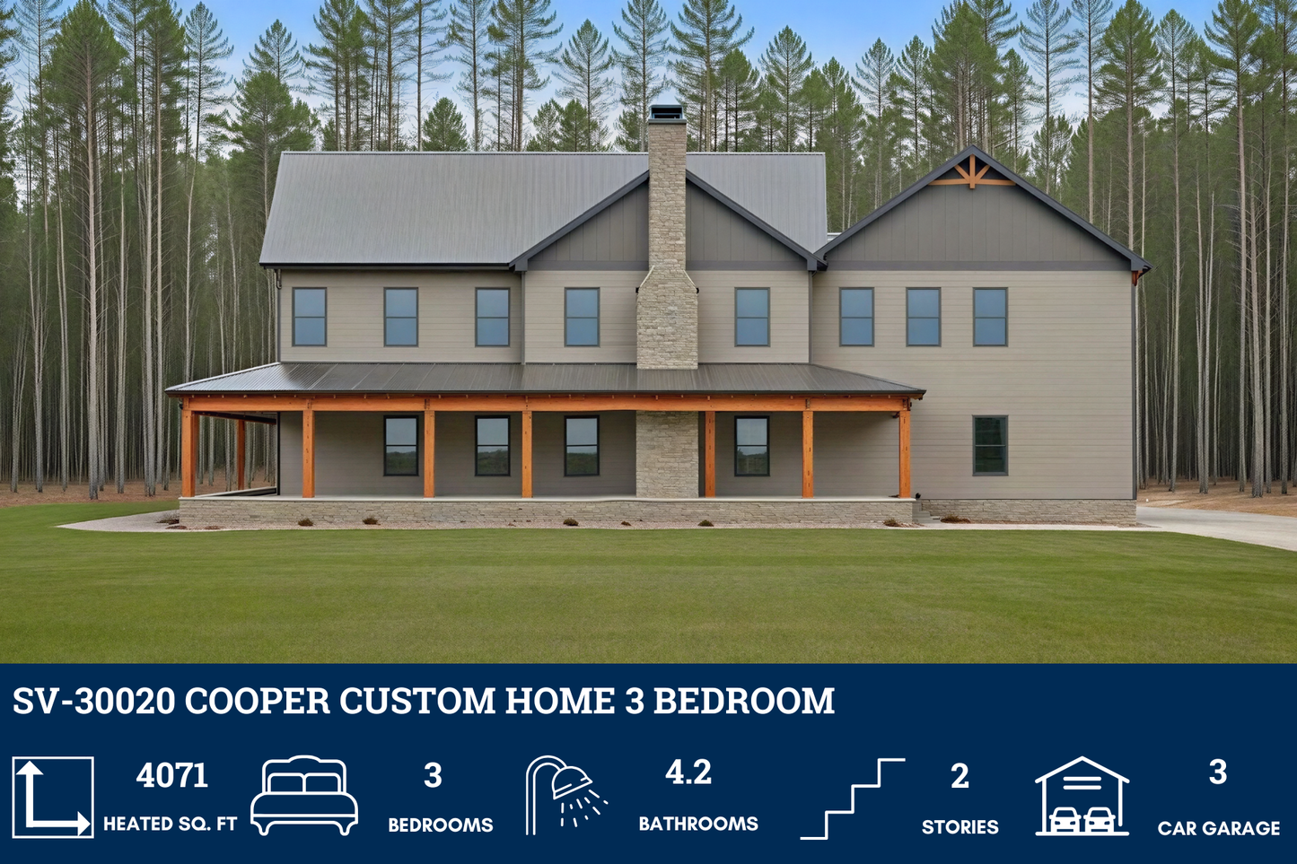SV-30020 Cooper Custom Home Plan
