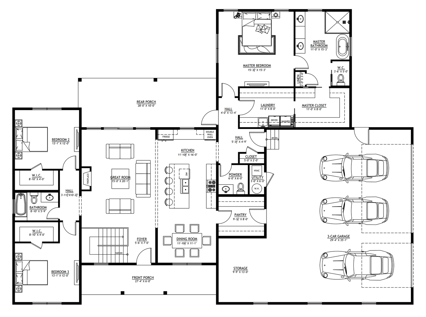 SV-30022 Harvey Custom Home Plan