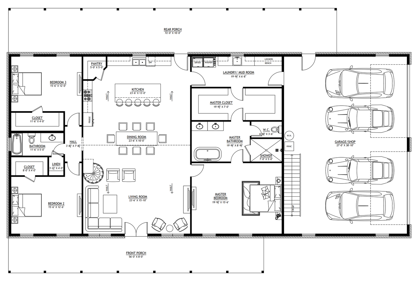 SV-5501-C Corey Barndominium House Plan
