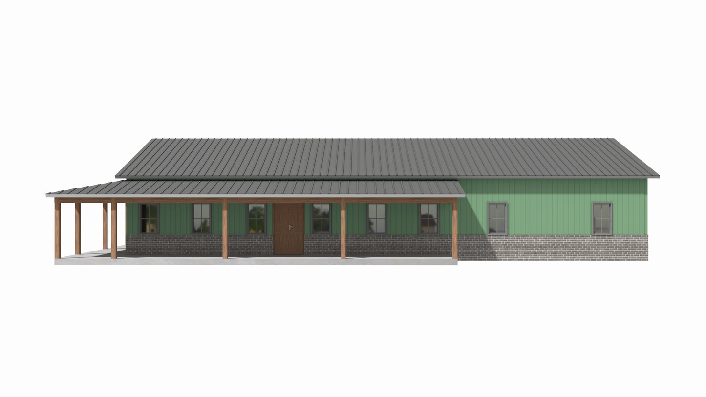 SV-5501-F Felix Barndominium House Plan