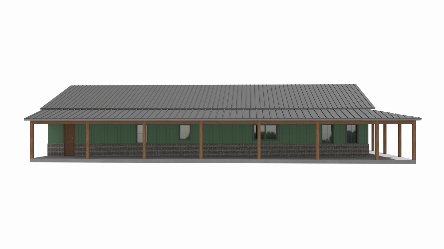 SV-5501-F Felix Barndominium House Plan