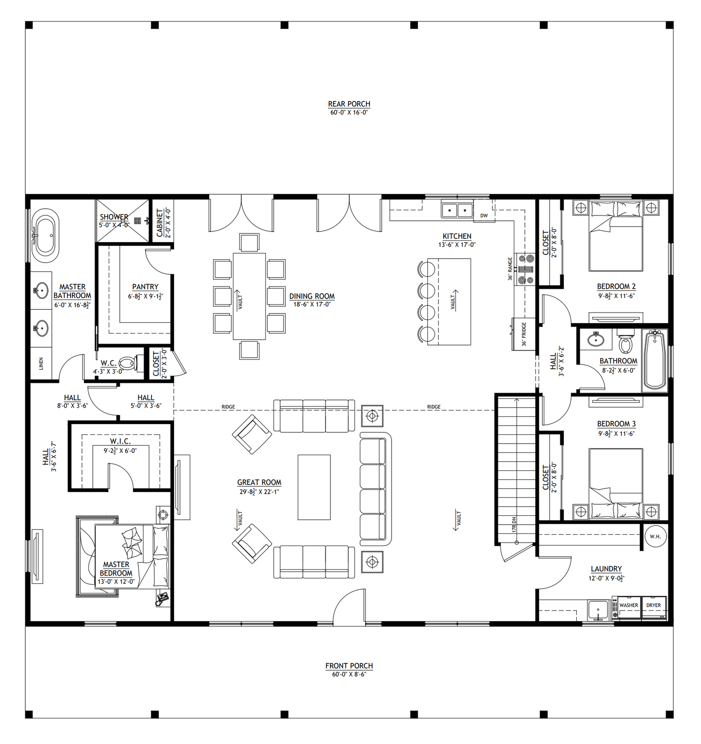 SV-5502-D David Barndominium House Plan