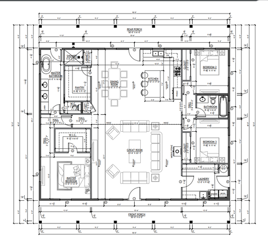 SV-5502 Carter Barndominium House Plan