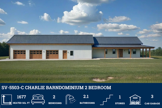 SV-5503-C Charlie Barndominium House Plan