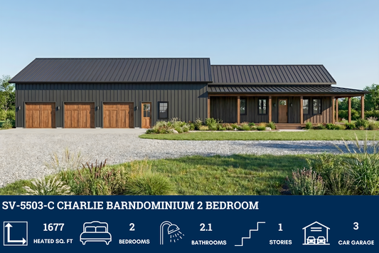 SV-5503-C Charlie Barndominium House Plan
