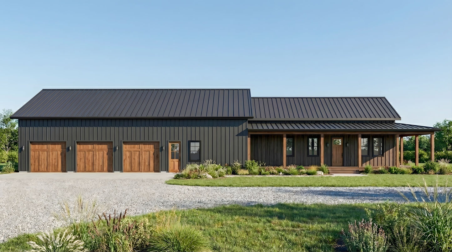 SV-5503-C Charlie Barndominium House Plan