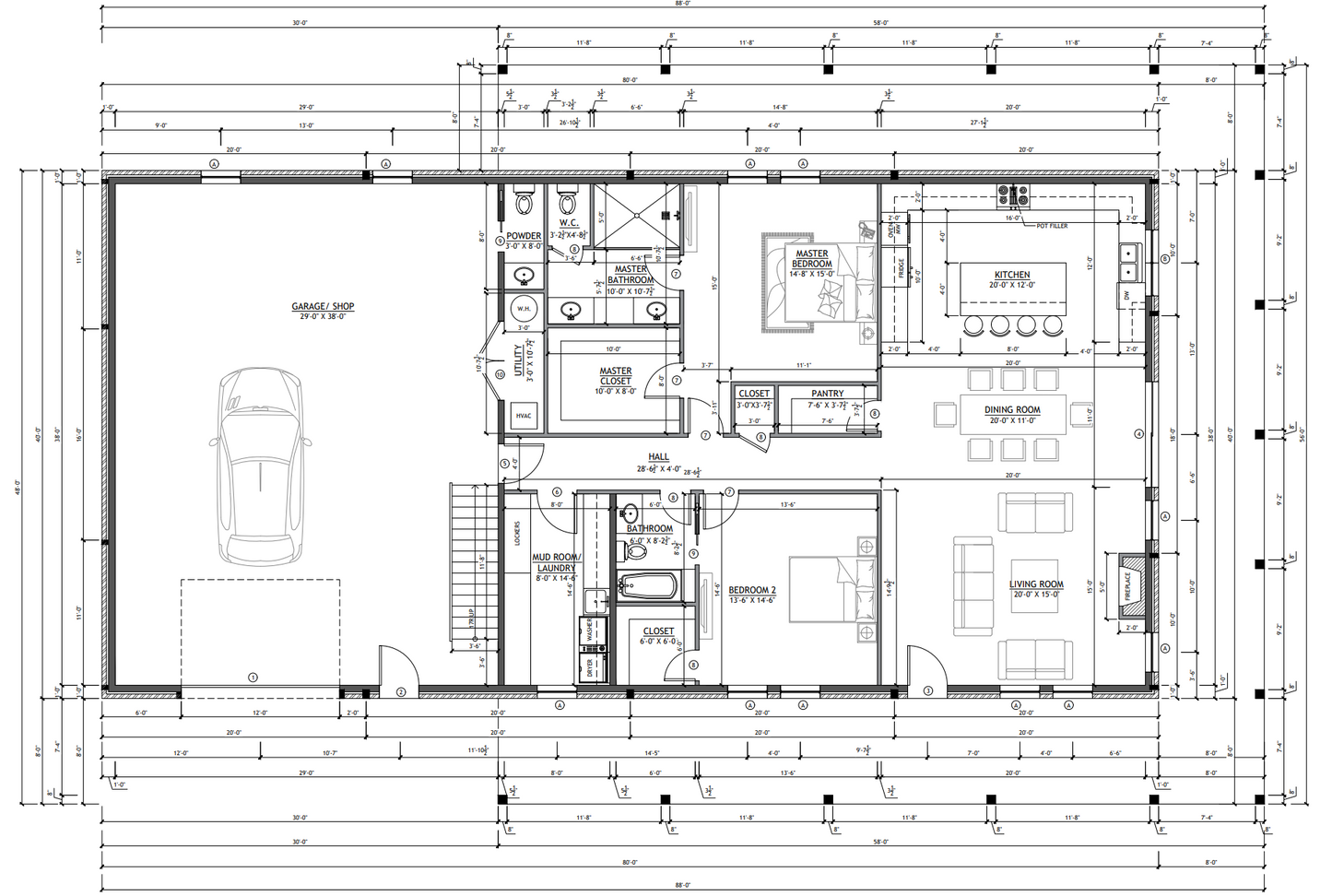 SV-5503 Parker Barndominium House Plan