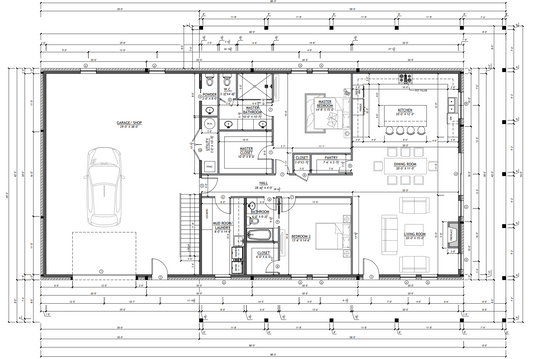 SV-5503 Parker Barndominium House Plan