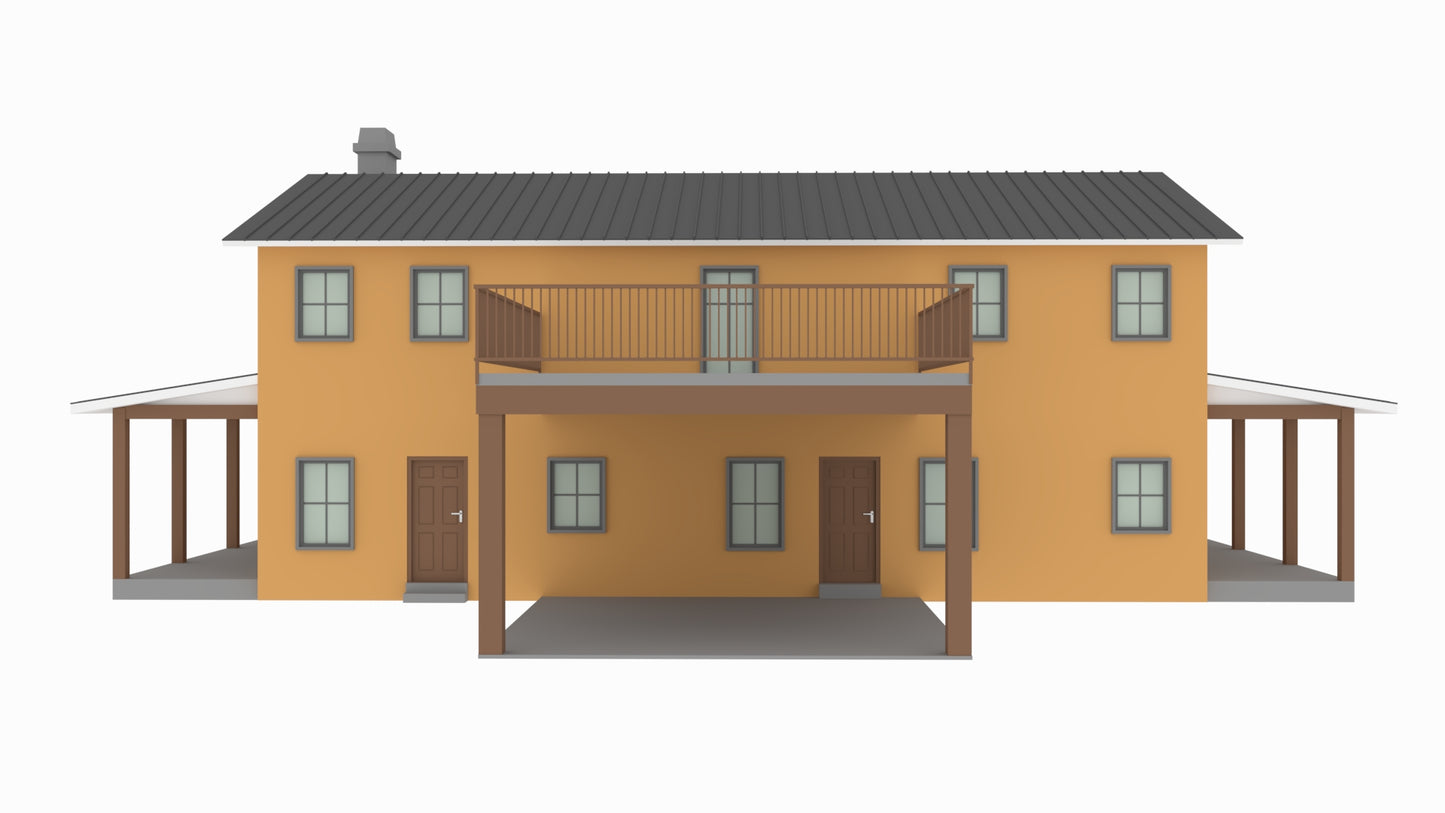 SV-5505-W Waters Barndominium House Plan