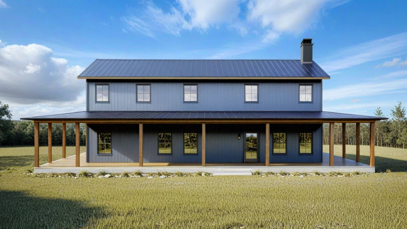 SV-5505-W Waters Barndominium House Plan