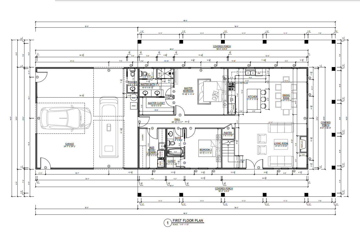 SV-5505 Callum Barndominium House Plan