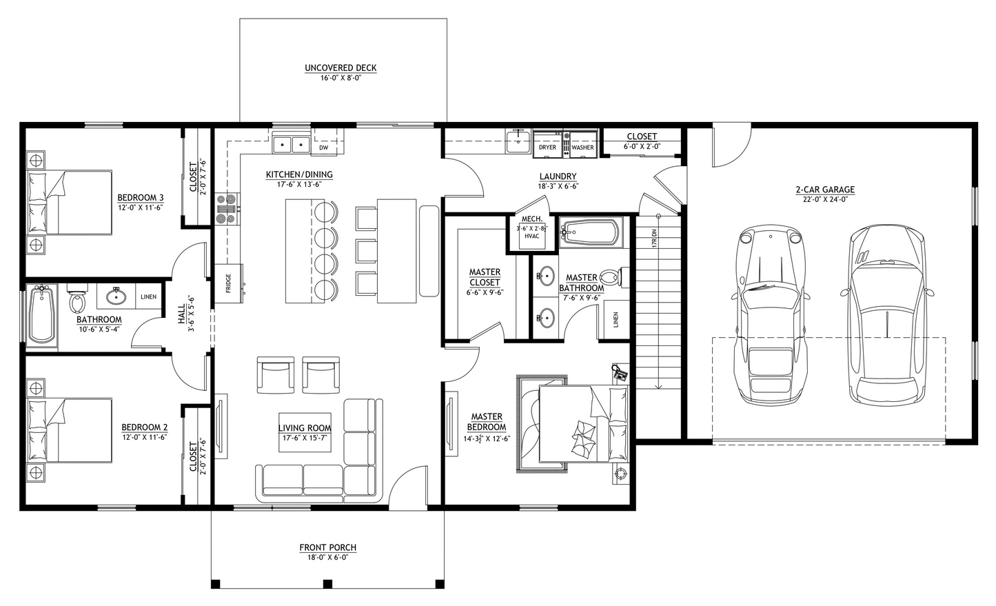 SV-5520 Brody Barndominium House Plan